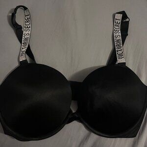 Victoria's Secret Black Bra with Silver Accents